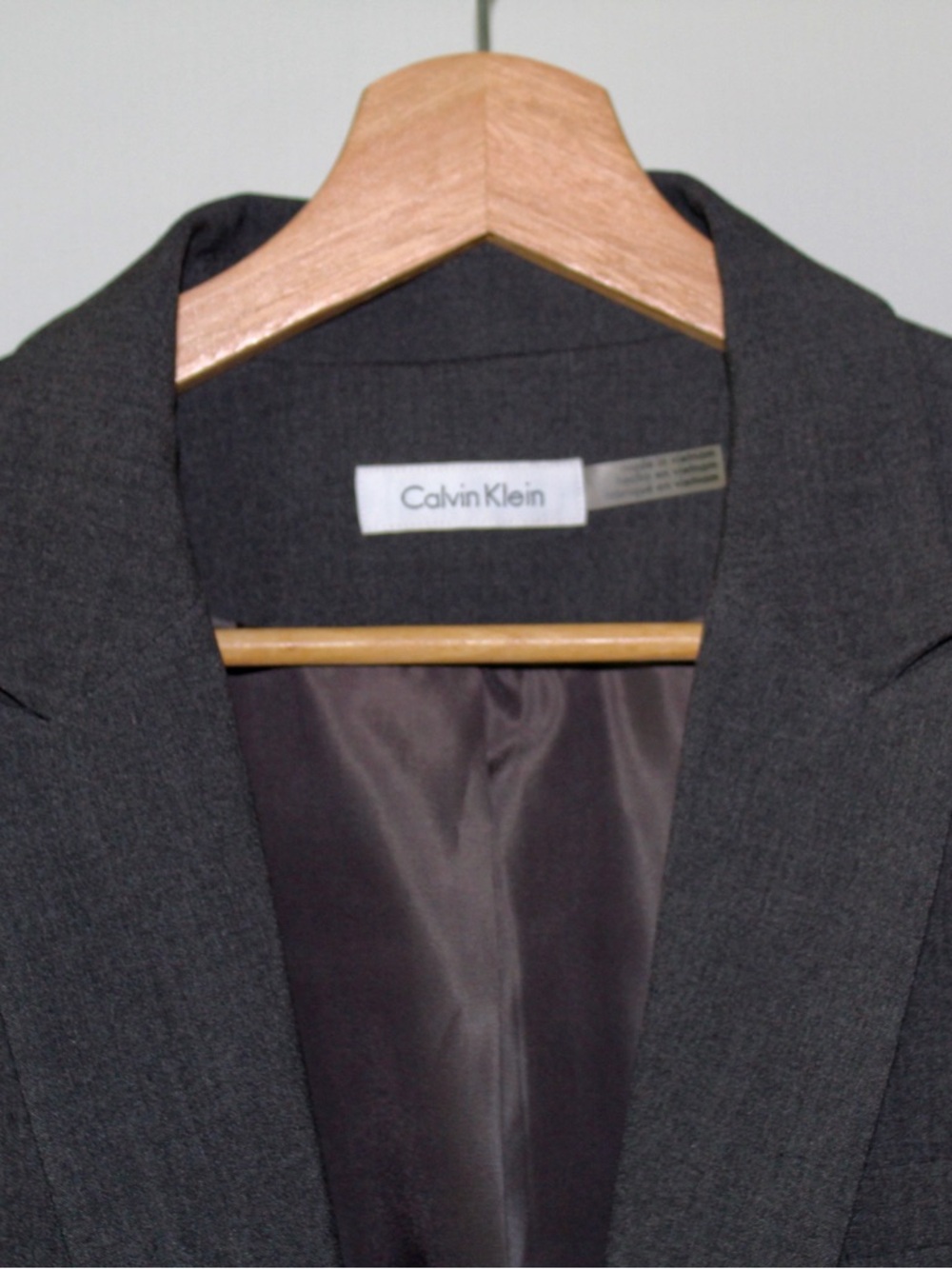Calvin Klein Women's Black Tailored Single-Button Blazer Size L - Picture 7 of 7